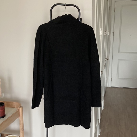 Relaxed Wool Knit Turtleneck Dress - Picture 3 of 6